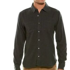 Michael Stars Mens Button up Shirt Gray